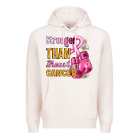 Pale Pink Stronger than breast cancer Premium Hoodie - Artiststas
