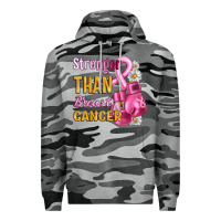 Slate Camo Stronger than breast cancer Premium Hoodie - Artiststas