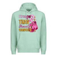 Seafoam Stronger than breast cancer Premium Hoodie - Artiststas