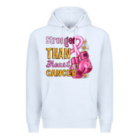 White Stronger than breast cancer Premium Hoodie - Artiststas