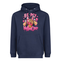 Navy be my valentine light skinned girl sneakers Heavyweight Hoodie - RanaPortraitStore