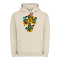 Pigment French Oak cross with butterfly Urban Hoodie - BundleAndBundleShop