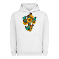 Pigment Lunar Rock cross with butterfly Urban Hoodie - BundleAndBundleShop