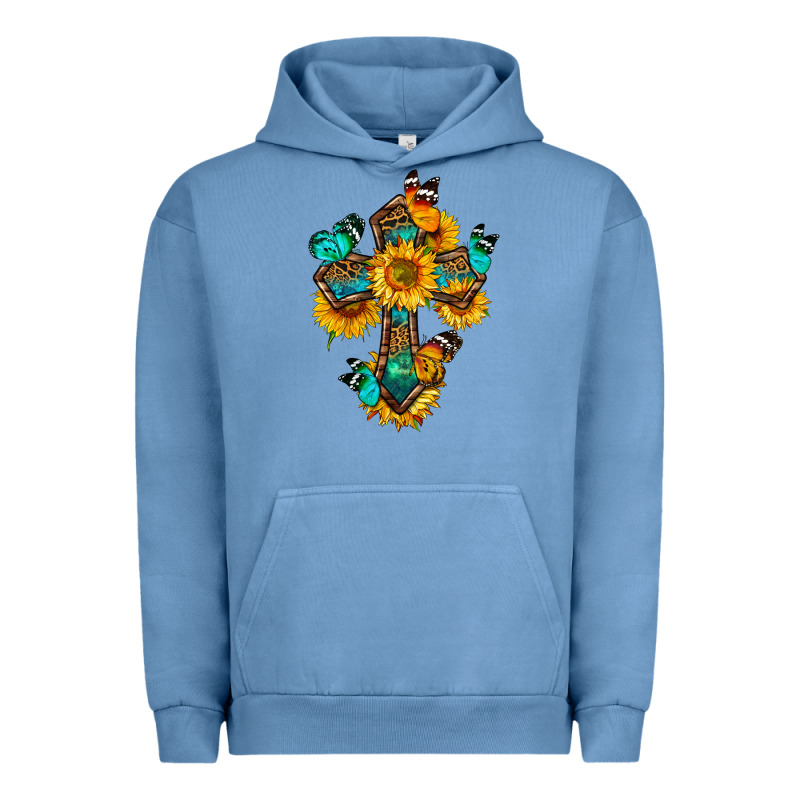Cross With Butterfly Urban Hoodie by BundleAndBundleShop | Teevron