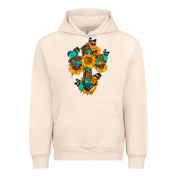 Sandshell cross with butterfly Urban Hoodie - BundleAndBundleShop