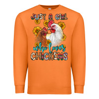 Carrot just a girl who loves chickens Premium Sweatshirt - Zillion Design Studio