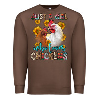 Chestnut just a girl who loves chickens Premium Sweatshirt - Zillion Design Studio
