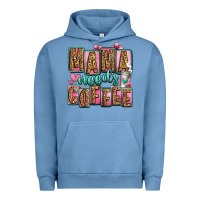 Pigment Pebble Blue mama needs coffee mother's day Urban Hoodie - Jasminsmagicworld
