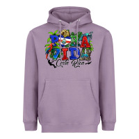Lavender pura vida costa rica rana Heavyweight Hoodie - RanaPortraitStore