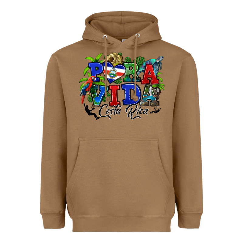Pura Vida Costa Rica Rana Heavyweight Hoodie by RanaPortraitStore | Teevron