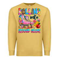 Antique Gold rolling into second grade Premium Sweatshirt - texasbilliewilder