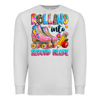 Dove Grey rolling into second grade Premium Sweatshirt - texasbilliewilder