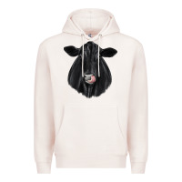 Pale Pink black angus Premium Hoodie - JahusDesignShop