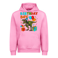 Fuchsia Pink birthday boy t rex Urban Hoodie - Artiststas