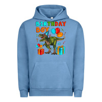 Pigment Pebble Blue birthday boy t rex Urban Hoodie - Artiststas