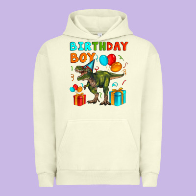 Birthday Boy T Rex Urban Hoodie Designed By Artiststas