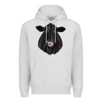 Dove Grey black angus Premium Hoodie - JahusDesignShop