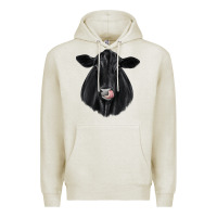 Oatmeal Heather black angus Premium Hoodie - JahusDesignShop
