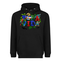 Black pura vida costa rica Heavyweight Hoodie - RanaPortraitStore