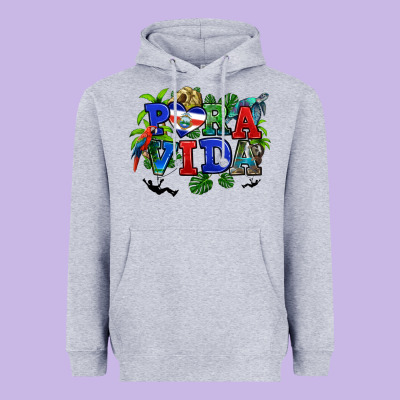Heavyweight Hoodie pura vida costa rica