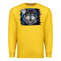 Lemon wolf and full moon Premium Sweatshirt - RanaPortraitStore