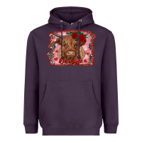 Plum be mine cow Heavyweight Hoodie - RanaPortraitStore