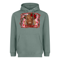 Sage be mine cow Heavyweight Hoodie - RanaPortraitStore