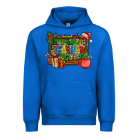 Cobalt christmas teacher and coffe cup with board Urban Hoodie - AdoDesignShop