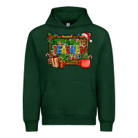 Forest Green christmas teacher and coffe cup with board Urban Hoodie - AdoDesignShop