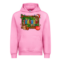 Fuchsia Pink christmas teacher and coffe cup with board Urban Hoodie - AdoDesignShop