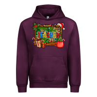 Mauve Wine christmas teacher and coffe cup with board Urban Hoodie - AdoDesignShop