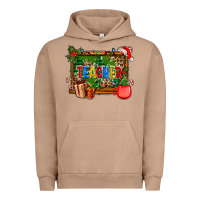Pigment Burro christmas teacher and coffe cup with board Urban Hoodie - AdoDesignShop
