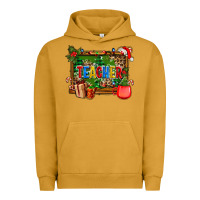 Pigment Peanut Butter christmas teacher and coffe cup with board Urban Hoodie - AdoDesignShop