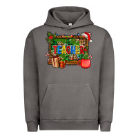 Pigment Tornado christmas teacher and coffe cup with board Urban Hoodie - AdoDesignShop