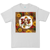 Dove Grey joy to the world christmas cow Premium Tee - LillyAllenDesigns