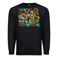 Black country roads take me home Premium Sweatshirt - Zillion Design Studio