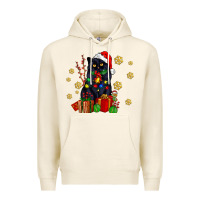 Tofu black cat meowy christmas Premium Hoodie - AdoDesignShop