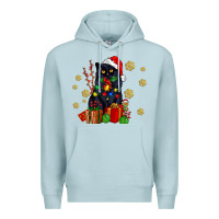 Blue Mist black cat meowy christmas Premium Hoodie - AdoDesignShop