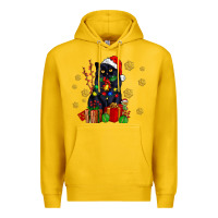 Lemon black cat meowy christmas Premium Hoodie - AdoDesignShop
