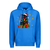 True Royal black cat meowy christmas Premium Hoodie - AdoDesignShop