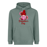 Sage happy valentines day gnomes with sunflower Heavyweight Hoodie - RanaPortraitStore