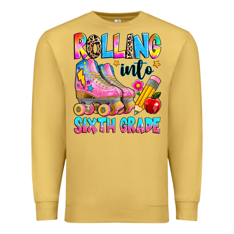 Rolling Into Sixth Grade Premium Sweatshirt by texasbilliewilder | Teevron