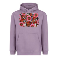 Lavender valentines day sunflowers leopard cowhide backgrou Heavyweight Hoodie - RanaPortraitStore