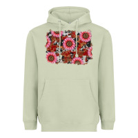 Matcha valentines day sunflowers leopard cowhide backgrou Heavyweight Hoodie - RanaPortraitStore