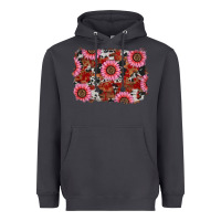 Smoke valentines day sunflowers leopard cowhide backgrou Heavyweight Hoodie - RanaPortraitStore
