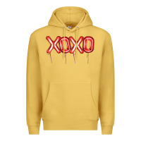 Antique Gold Valentine's Day Xoxo Balloon Premium Hoodie - Artiststas