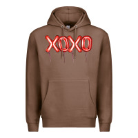 Chestnut Valentine's Day Xoxo Balloon Premium Hoodie - Artiststas