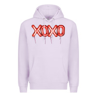 Lilac Valentine's Day Xoxo Balloon Premium Hoodie - Artiststas