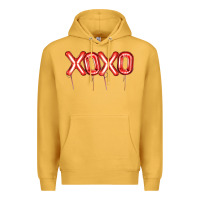 Mustard Valentine's Day Xoxo Balloon Premium Hoodie - Artiststas