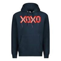 Navy Valentine's Day Xoxo Balloon Premium Hoodie - Artiststas
